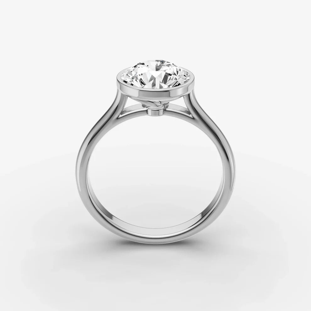 Round Bezel Diamond Ring