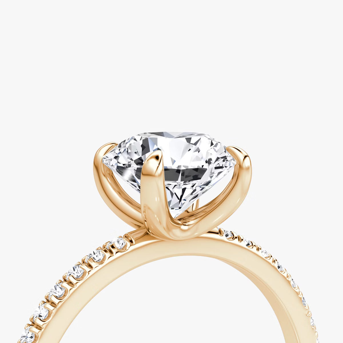 The Classic Round Diamond Pavé Ring