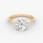 Round Hidden Halo Diamond Ring